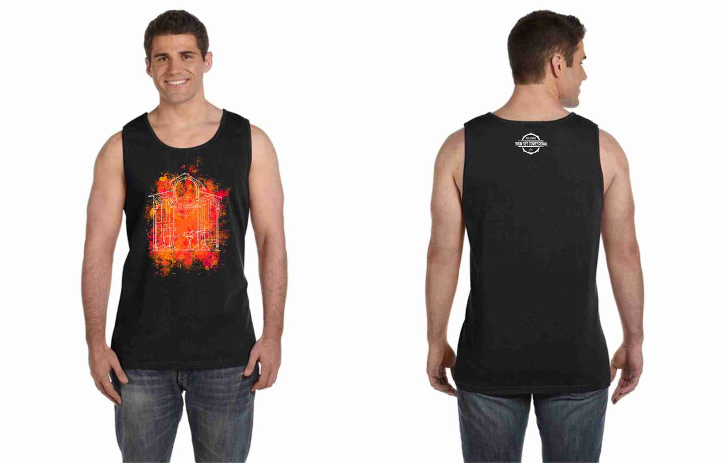 DSC "Confessional" Comfort Colors Adult Heavyweight Tank (100% of profits fuel outreach and donations to addiction/recovery causes.)